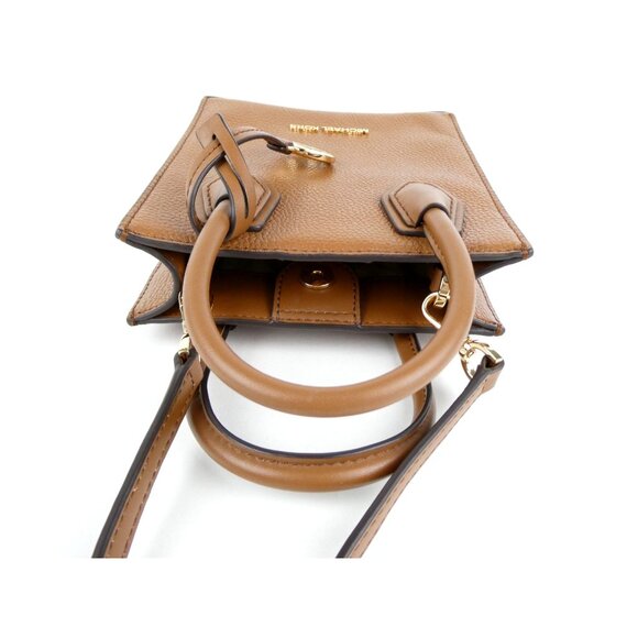 Michael Kors Mercer Luggage Extra Small Pebbled Leather Crossbody - Picture 8 of 12